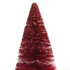 Mini Burgundy Bottle Brush Tree - Set of 2 Store