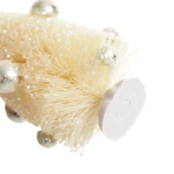 Mini Ivory Bottle Brush Tree with Pearls - Set of 2 Shop