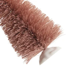 Mini Pink Bottle Brush Christmas Tree with Glitter Top - Set of 2 Fashion
