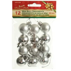 Mini Shatterproof Christmas Baubles - Pack of 12 Best Sale