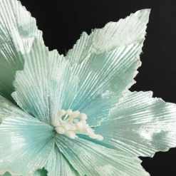 Mint Poinsettia Flower Clip Best