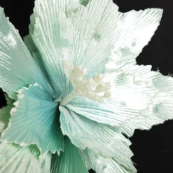 Mint Poinsettia Flower Clip Best