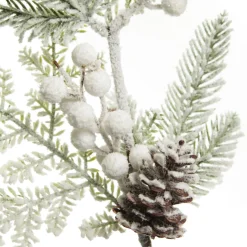 Mixed Pine and Cone Snowy Christmas Spray Store