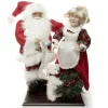 Mr and Mrs Claus Lightup Ornament Clearance