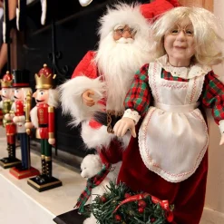 Mr and Mrs Claus Lightup Ornament Clearance