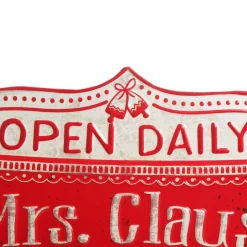 Mrs Claus Kitchen Retro Metal Christmas Sign Best Sale