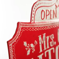 Mrs Claus Kitchen Retro Metal Christmas Sign Best Sale