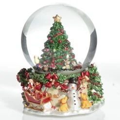 Musical Snowglobe Winter Christmas Tree Scene Store