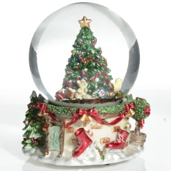 Musical Snowglobe Winter Christmas Tree Scene Store