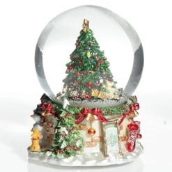 Musical Snowglobe Winter Christmas Tree Scene Store