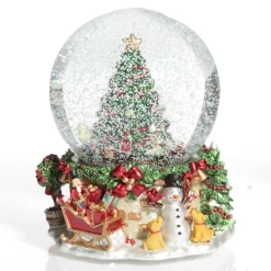Musical Snowglobe Winter Christmas Tree Scene Store