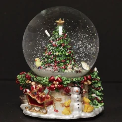 Musical Snowglobe Winter Christmas Tree Scene Store