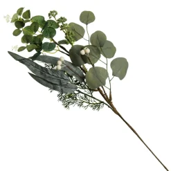 Native Eucalyptus Leaf Christmas Spray with White Berries Online