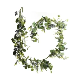 Native Mixed Leaf Garland with Blueberries Best Sale
