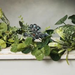 Native Mixed Leaf Garland with Blueberries Best Sale
