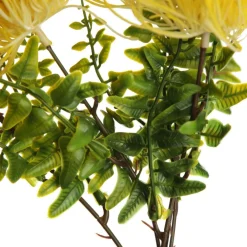 Native Yellow Pincushion Protea Flower Spray Flash Sale