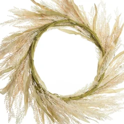 Natural Wheat and Leaves Christmas Wreath Sale