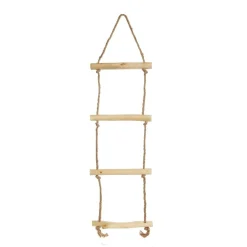 Natural Wooden Rope Ladder Hanging Ornament Fashion