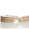 No Peeking Burlap Wired Ribbon - 3.8cm Best Sale