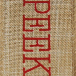 No Peeking Burlap Wired Ribbon - 3.8cm Best Sale
