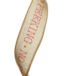 No Peeking Burlap Wired Ribbon - 3.8cm Best Sale