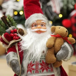 Nordic Standing Santa Christmas Ornament Outlet