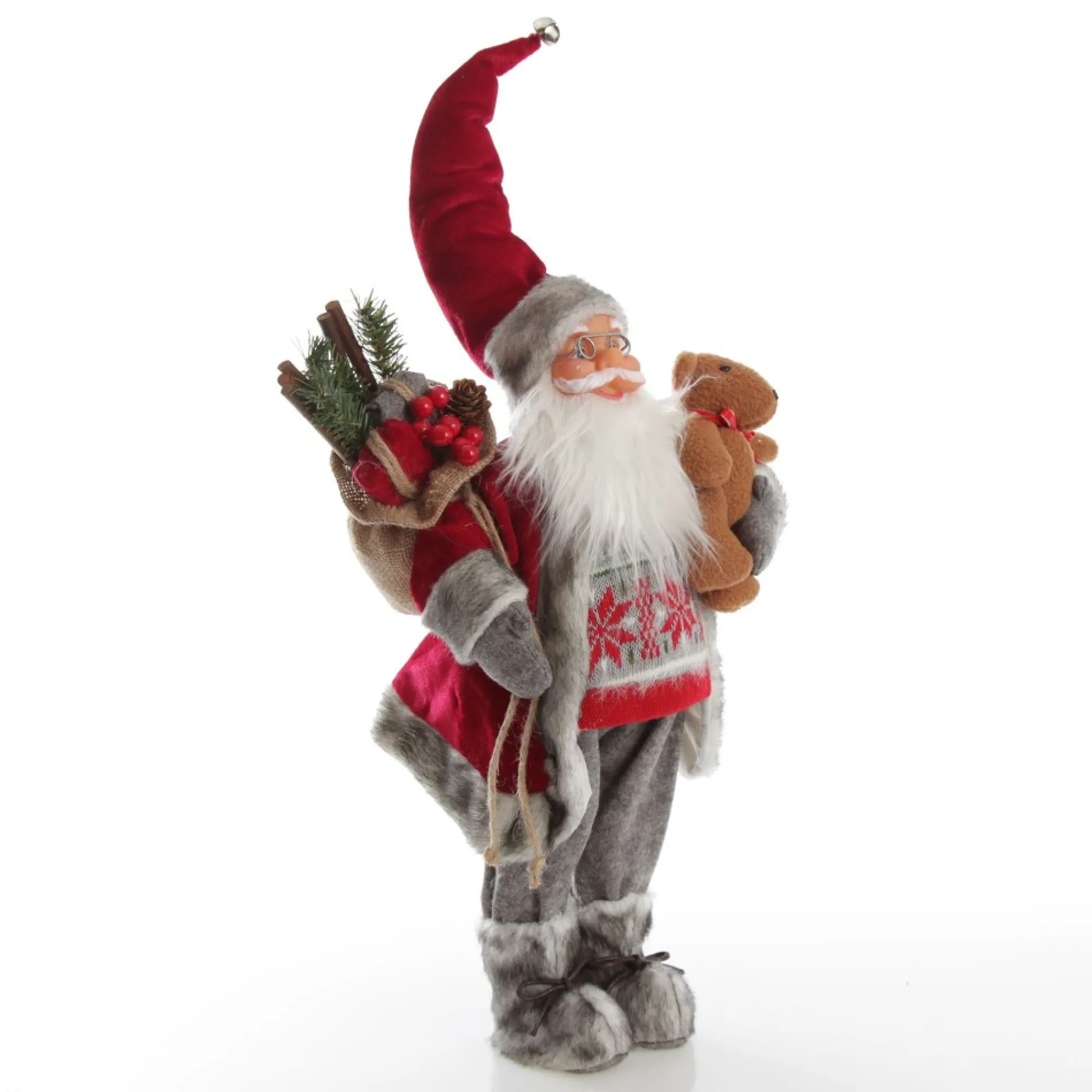 Nordic Standing Santa Christmas Ornament Outlet