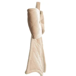 Nude Pink Padded Quilted Velvet Bow Store