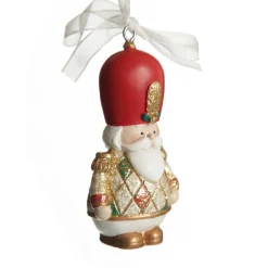 Nutcracker and Teddy Bear Christmas Decoration - Set of 2 Outlet