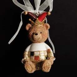 Nutcracker and Teddy Bear Christmas Decoration - Set of 2 Outlet