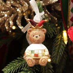Nutcracker and Teddy Bear Christmas Decoration - Set of 2 Outlet
