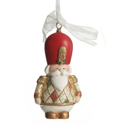 Nutcracker and Teddy Bear Christmas Decoration - Set of 2 Outlet