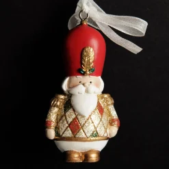 Nutcracker and Teddy Bear Christmas Decoration - Set of 2 Outlet