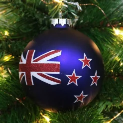 NZ Flag Christmas Bauble Shop