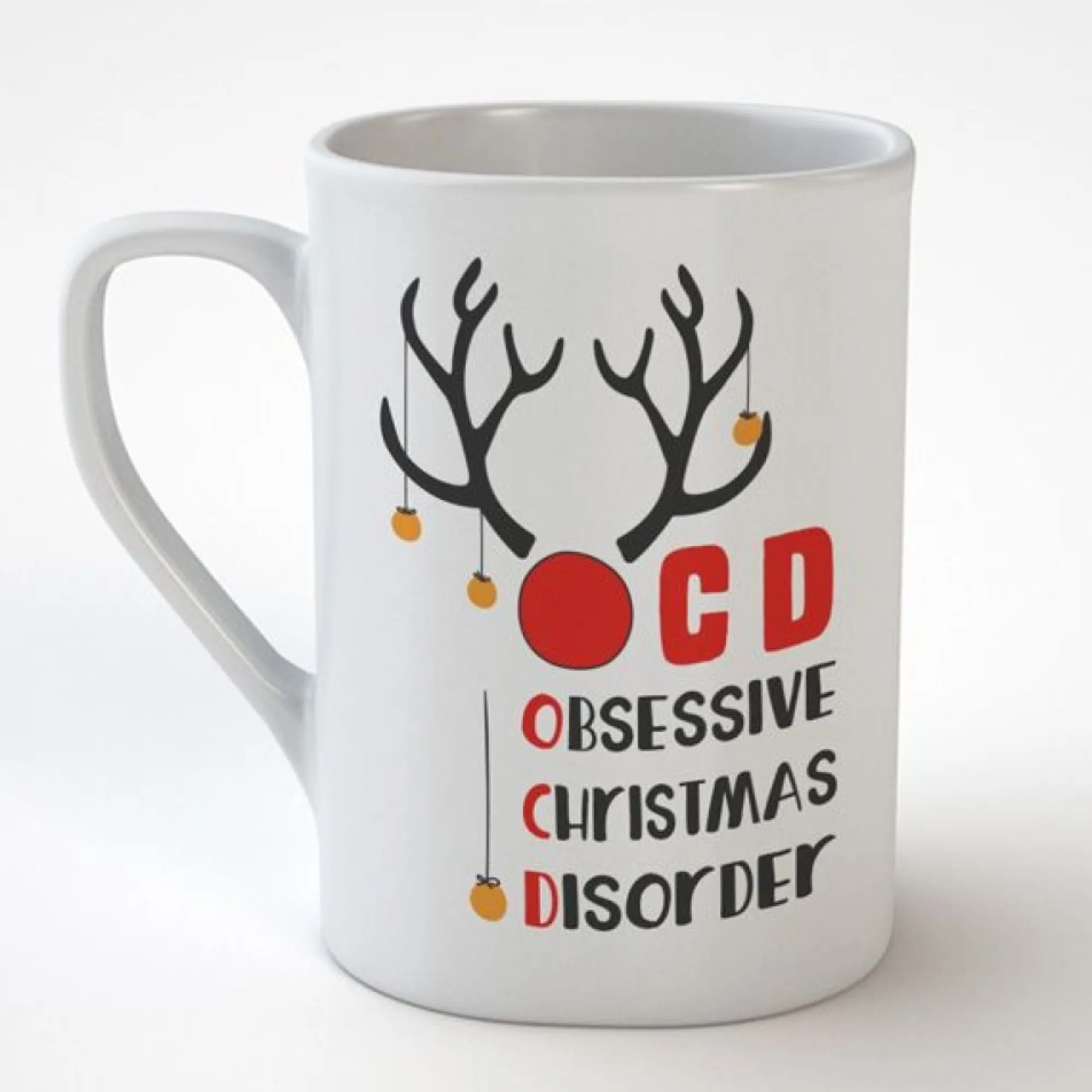 OCD Reindeer Christmas Mug Cheap