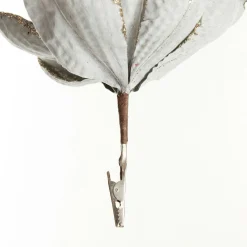 Olive Green Velvet Magnolia Flower Clip Flash Sale