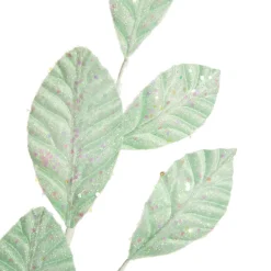 Pale Blue Glitter Leaf Spray Discount