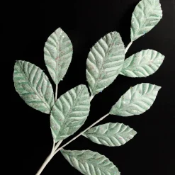 Pale Blue Glitter Leaf Spray Discount