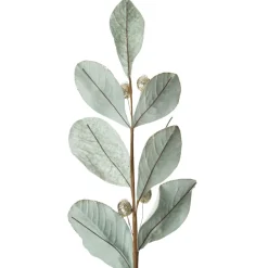 Pale Blue Mixed Leaf Christmas Spray with Beads Fashion