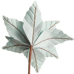 Pale Blue Velvet Embossed Poinsettia Flower Stem Store