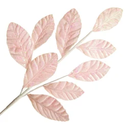 Pale Pink Glitter Leaf Spray Cheap