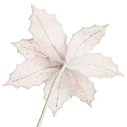 Pale Pink Poinsettia Flower Stem with Multicoloured Sprinkles Fashion