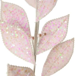 Pale Pink Sequin Leaf Garland Hot