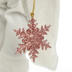 Pastel and White Santa Christmas Ornament Fashion