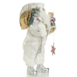 Pastel and White Santa Christmas Ornament Fashion