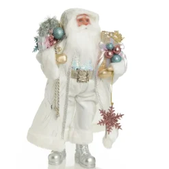 Pastel and White Santa Christmas Ornament Fashion