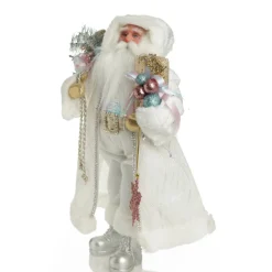 Pastel and White Santa Christmas Ornament Fashion