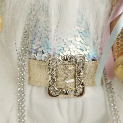 Pastel and White Santa Christmas Ornament Fashion