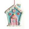 Pastel Blue Candy Gingerbread House Tree Decoration Best Sale