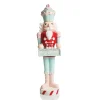 Pastel Nutcracker Ornament holding Merry Christmas Sign Best Sale